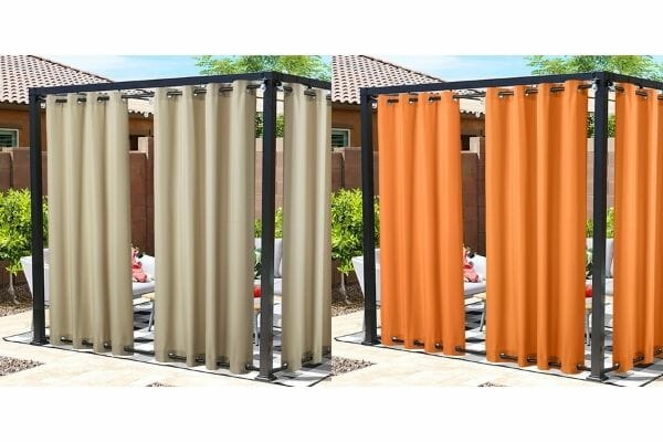 choose outdoor canvas curtains