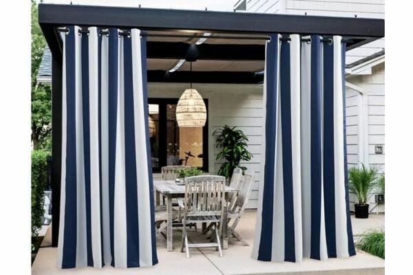 choosing striped outdoor curtains