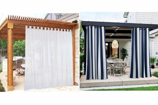 outdoor porch curtain ideas