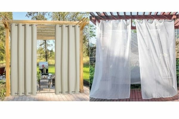 pergola outdoor curtain ideas