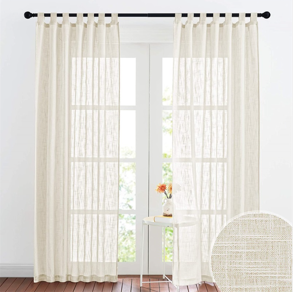 sheer large curtains for windows