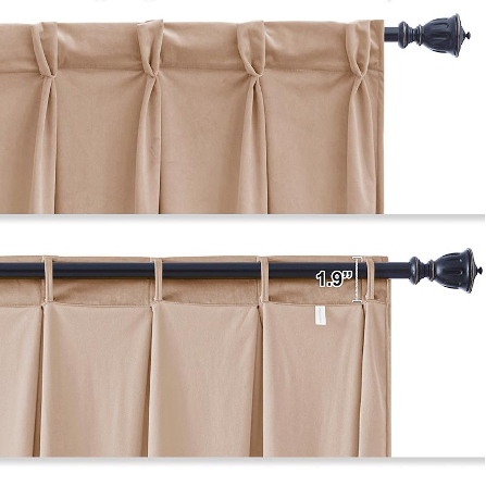 nicetown double pinch pleat curtains