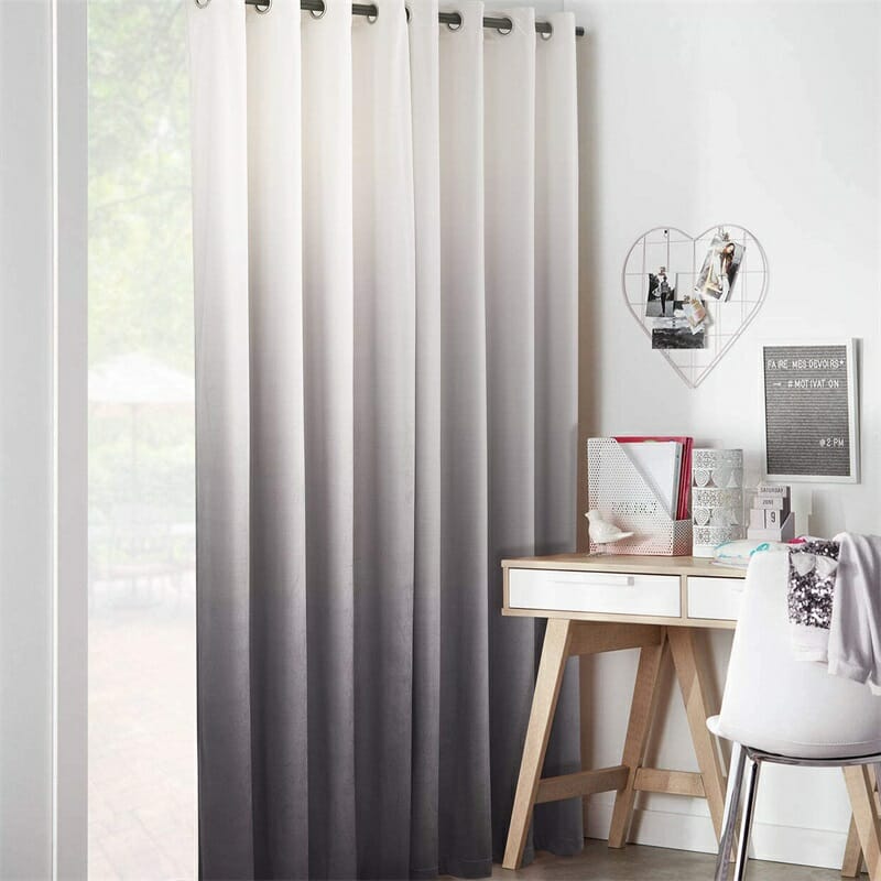 nicetown grey and white ombre velvet curtains