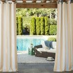 Custom Aquashield™ Waterproof Striped Outdoor Curtain