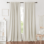 Custom Cronin Linen Blend Soundproof Curtain