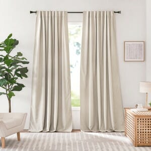 Custom Laborien Cross Weave Linen Soundproof Curtain