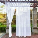 Custom Trilon Voile Outdoor Sheer Curtain