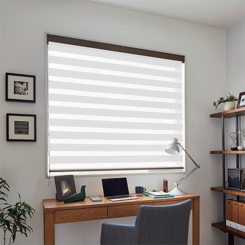 layering curtains over blinds