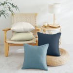Luxury Natural Texture Faux Linen Pillow Cover For Couch Living Room 4 Pcs