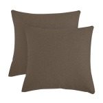 Faux Linen Pillow Cover For Couch Living Room 2 Pcs